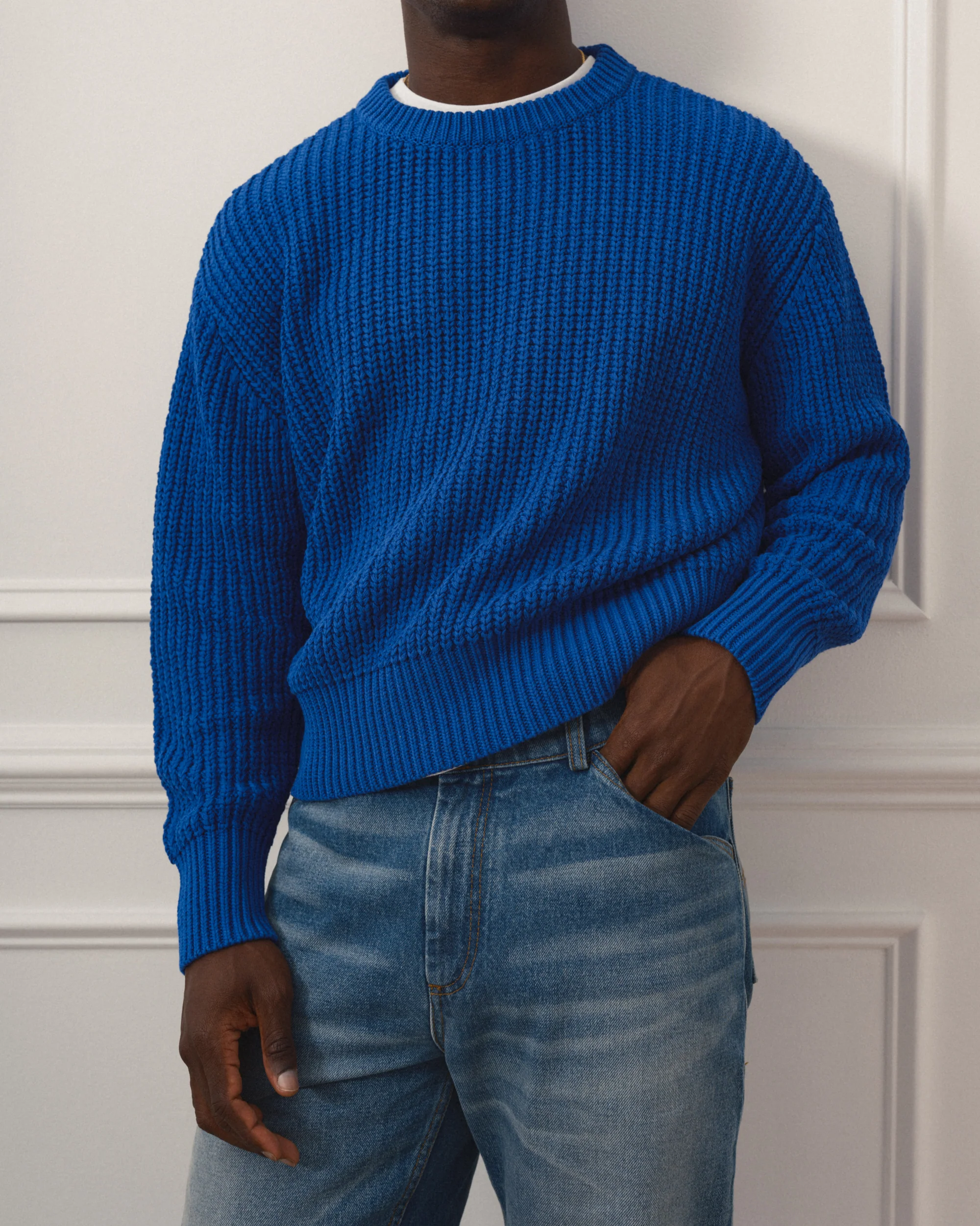 Cotton Fisherman Knit Sweater - Image 14