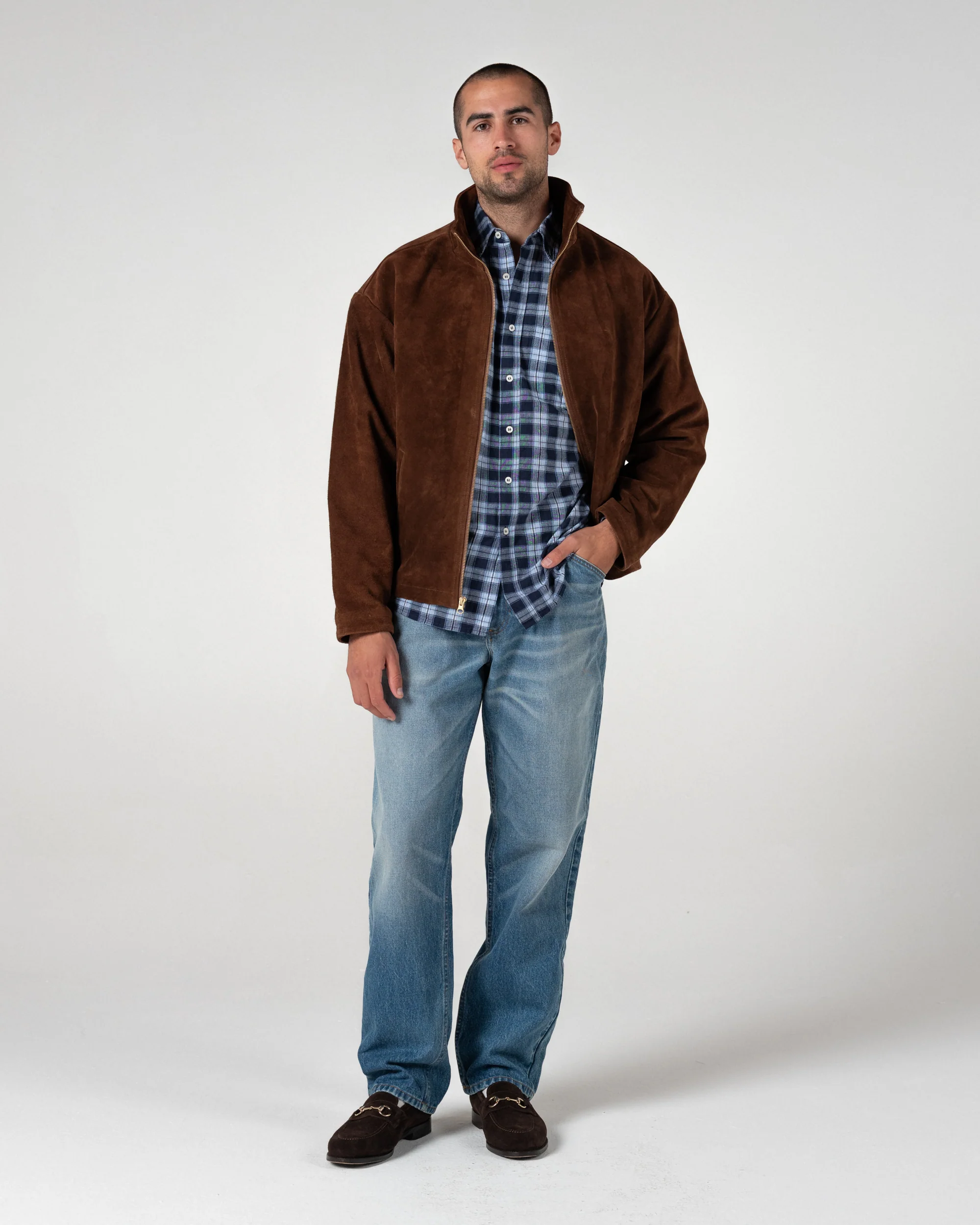 Relaxed Madras Shirt in Shadow - Image 5